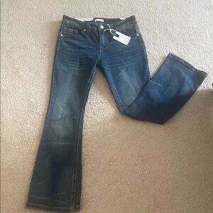 Women's Dark Indigo Flare Jeans - Unbranded
